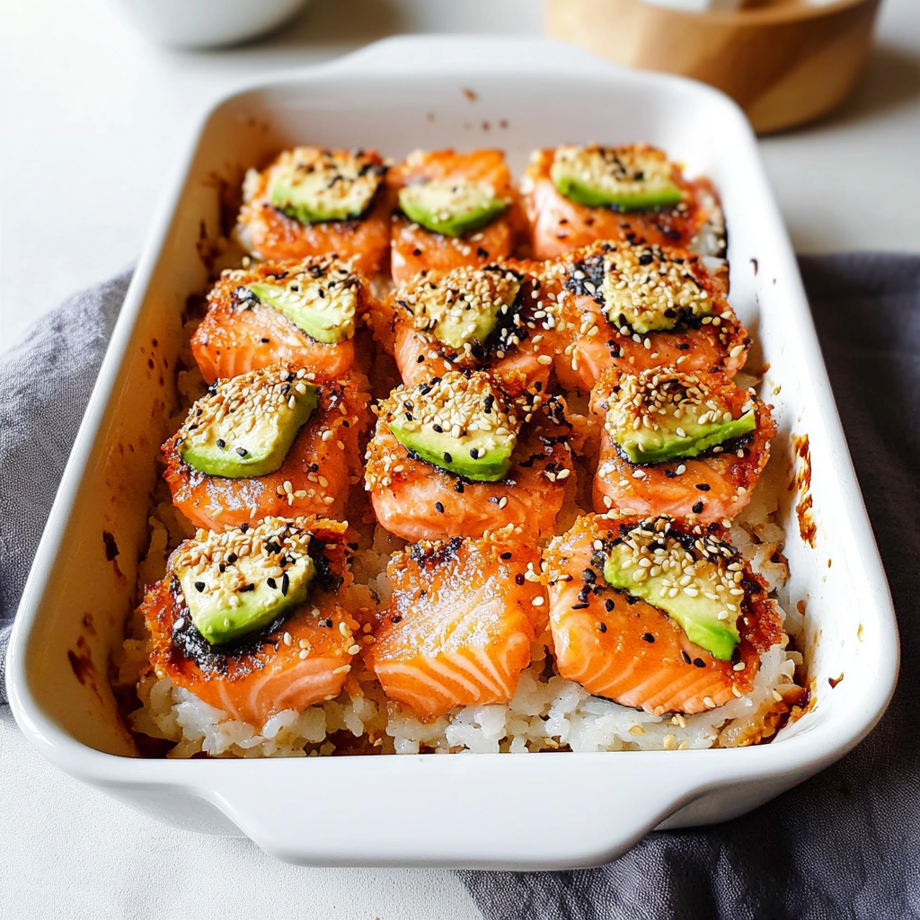 Sushi Bake Recipe Salmon​