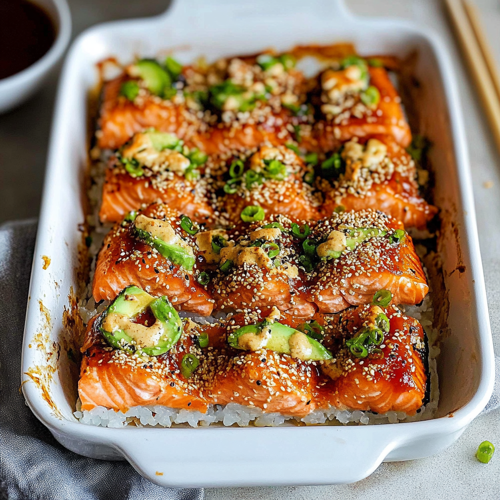 Amazing Sushi Bake Recipe with Salmon: A Deliciously Easy Dish