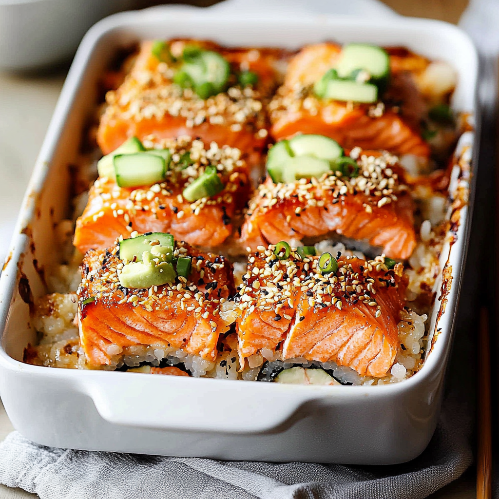Amazing Sushi Bake Recipe with Salmon: A Deliciously Easy Dish