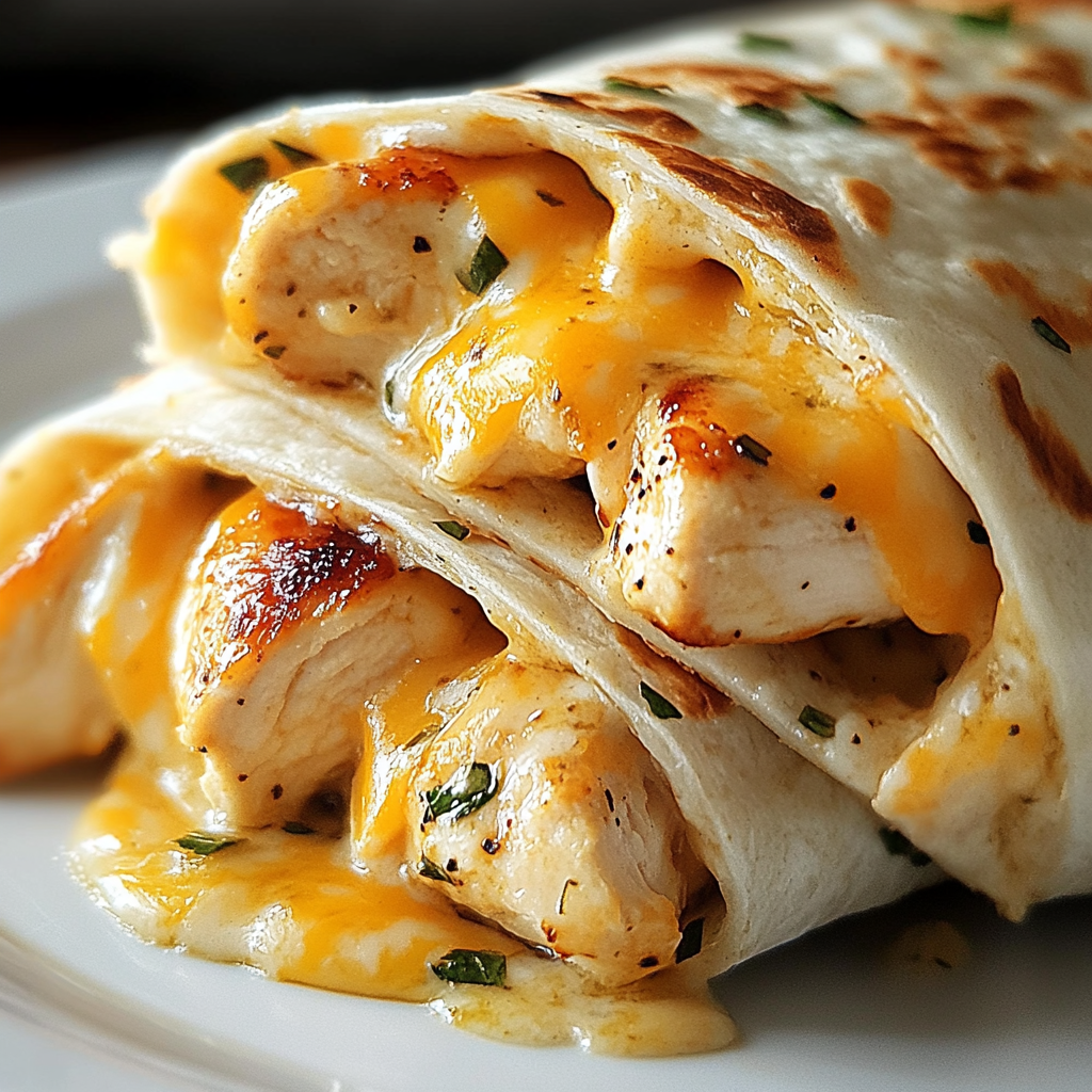 Cheesy Garlic Chicken Wraps: A Deliciously Easy Recipe