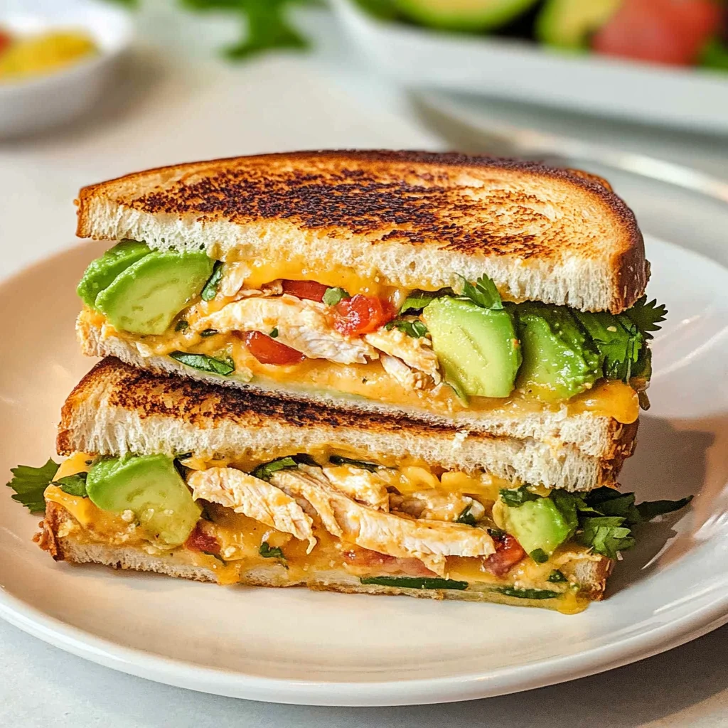 chipotle chicken avocado melt​