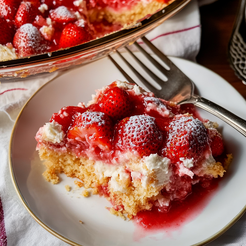 Strawberry Cheesecake Dump Cake: The Easiest Delicious Dessert Ever!