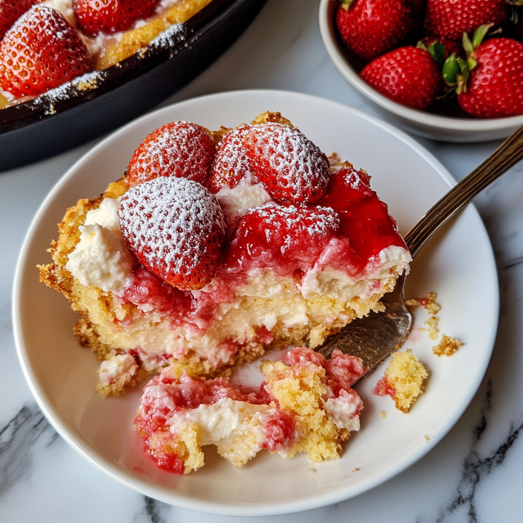 Strawberry Cheesecake Dump Cake: The Easiest Delicious Dessert Ever!