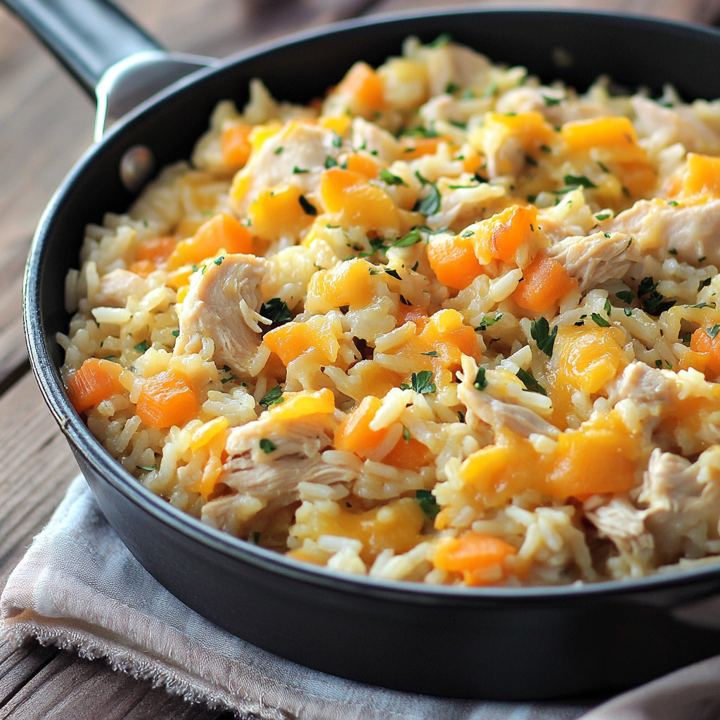 Cheesy Chicken And Rice Recipe​