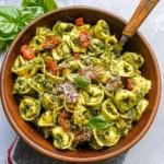 tortellini pasta salad pesto​