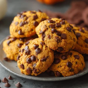 Pumpkin Chocolate Chip Cookies