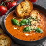 tomato soup with fresh tomatoes