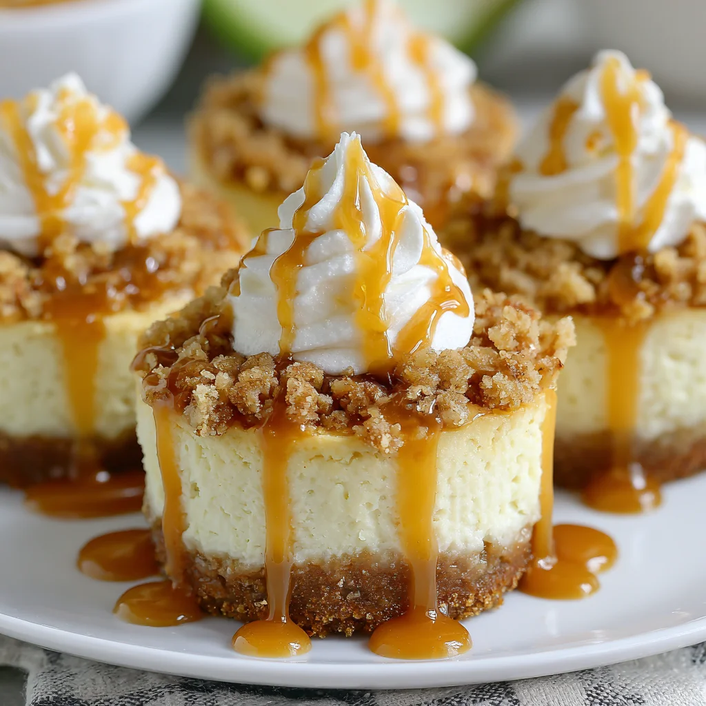 Apple Crisp Mini Cheesecakes