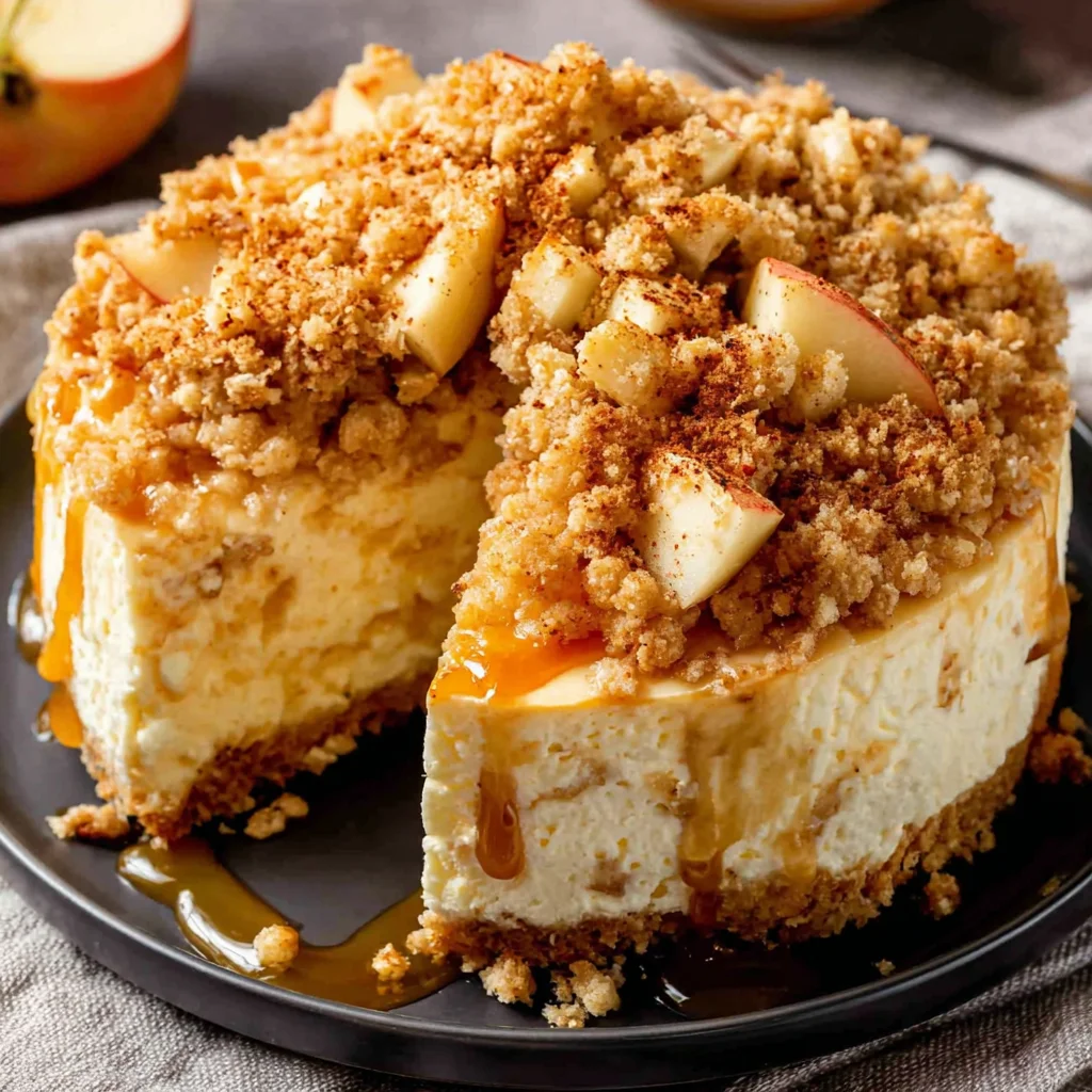 Apple Crumble Cheesecake