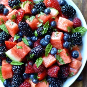 Berry Watermelon Fruit Salad