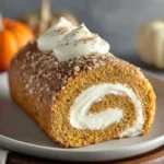 Fall Pumpkin Spice Roll Cake