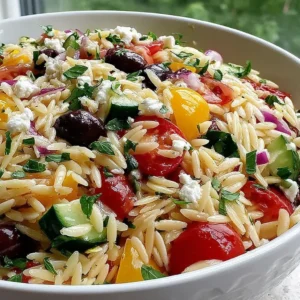 Greek Orzo Pasta Salad
