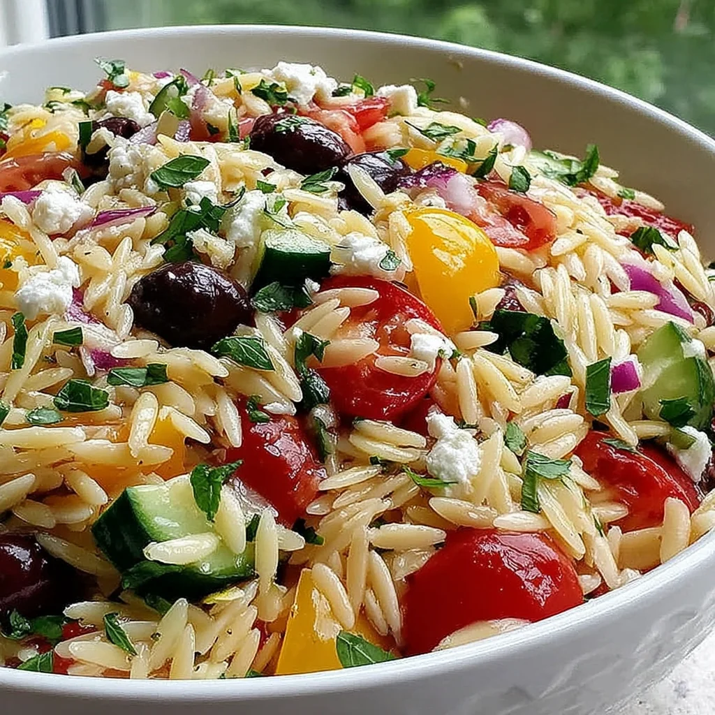 Greek Orzo Pasta Salad