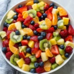 Honey Lime Rainbow Fruit Salad