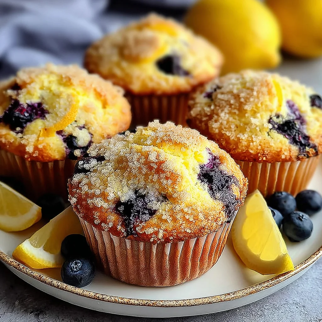 Lemon Blueberry Muffins Flavorful