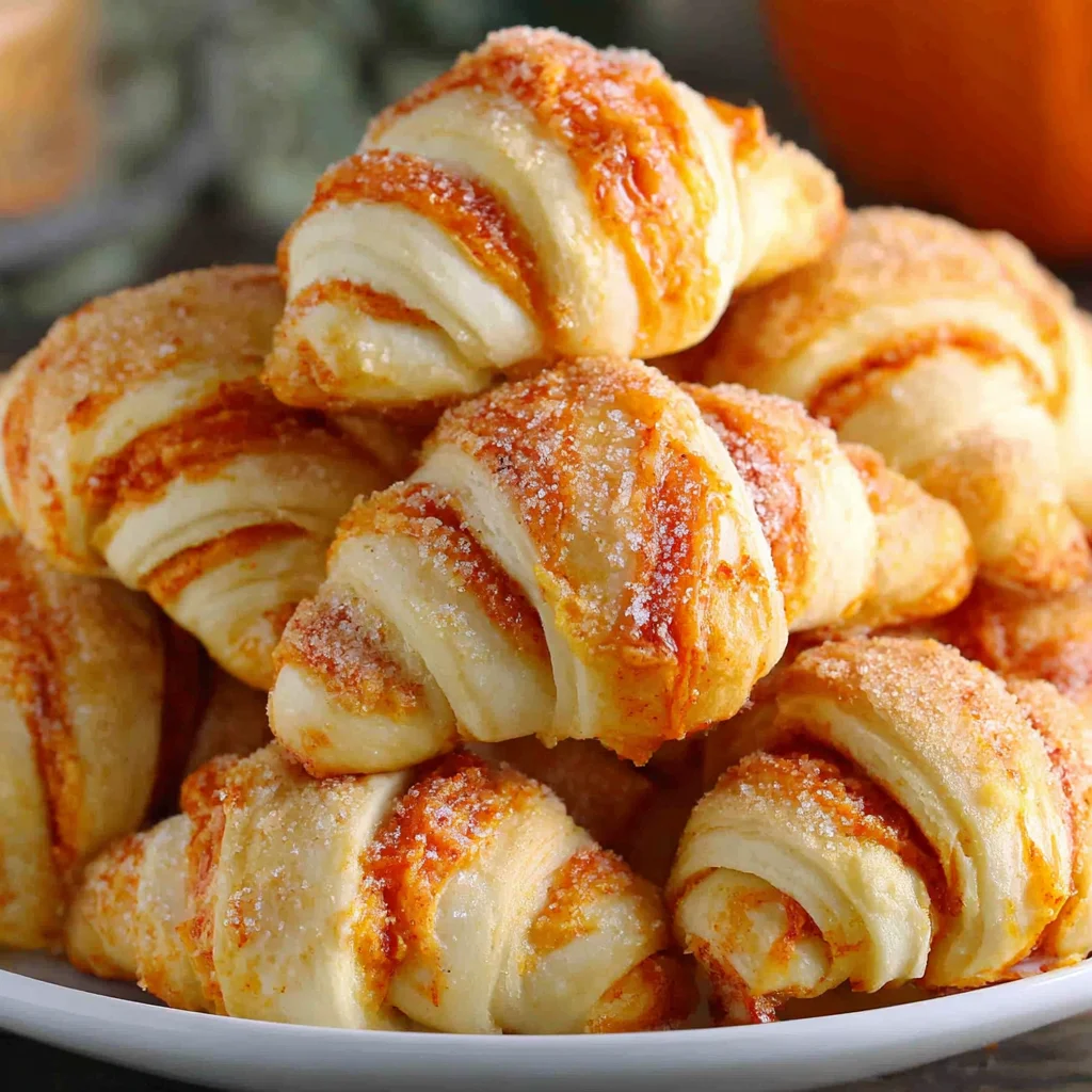 Mini Pumpkin Pie Crescent Rolls
