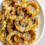 Parmesan Crusted Roasted Delicata Squash