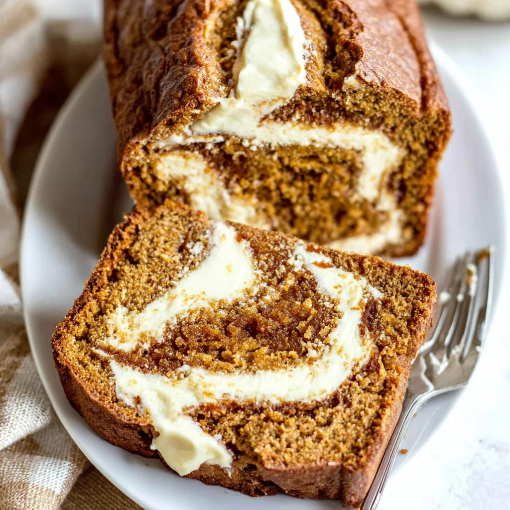 Pumpkin Cream Cheese Bread