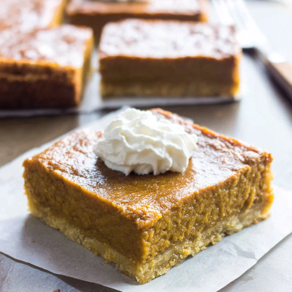 Slab Pumpkin Pie Bars