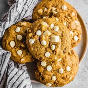 White Chocolate Chip Pumpkin Cookies