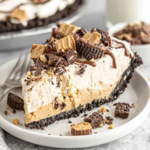 6-Ingredient Peanut Butter Pie with Easy Oreo Crust