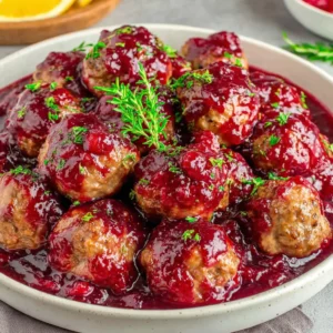 Best Christmas Cranberry Meatballs