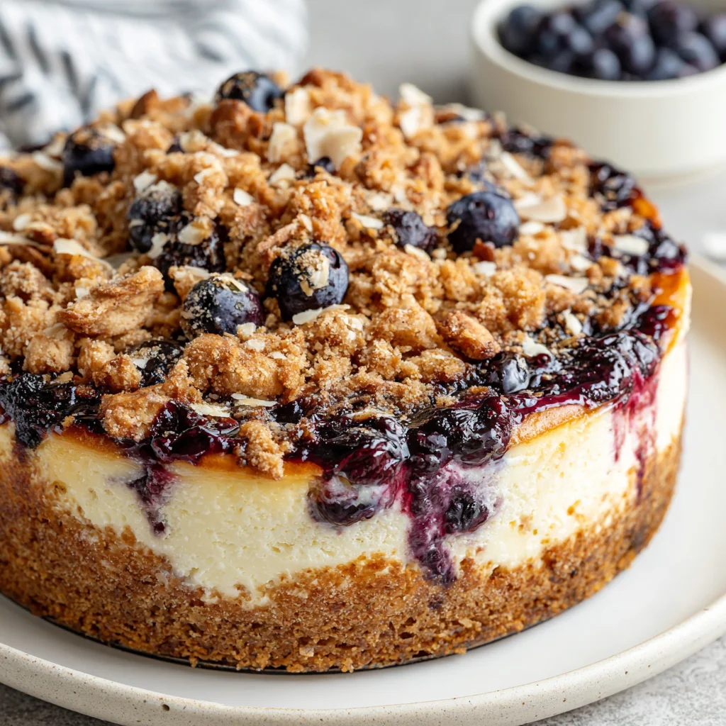 Blueberry Crumble Cheesecake: A Delightful Dessert Masterpiece