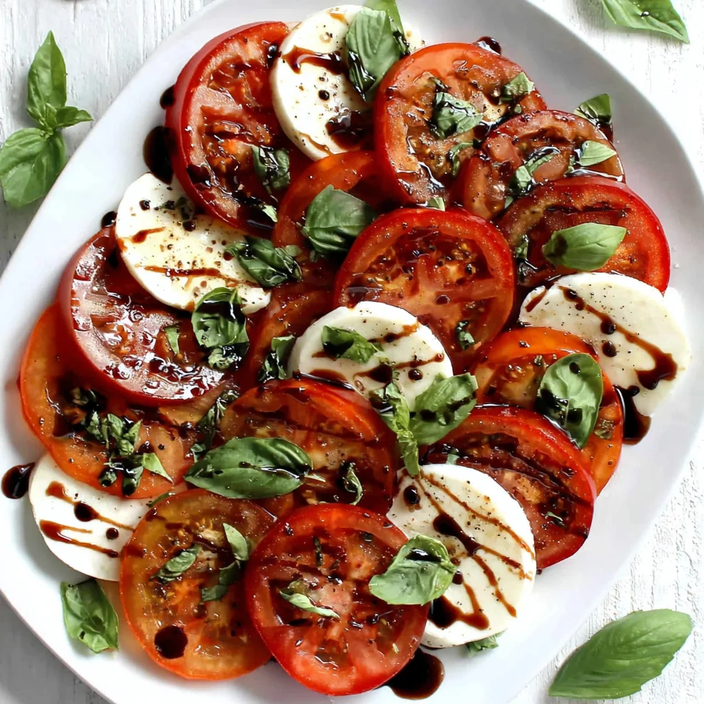 Caprese Salad with Balsamic Reduction