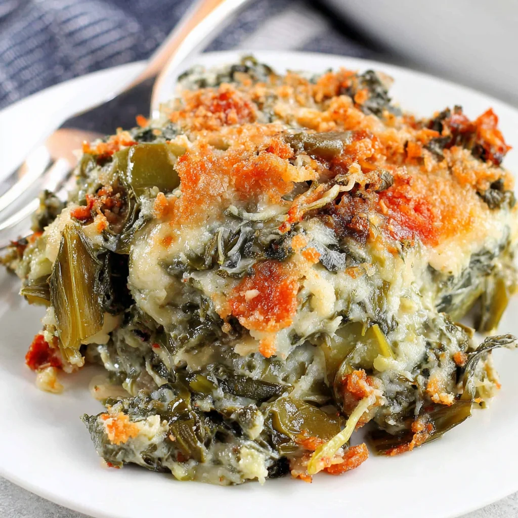 The Ultimate Comfort Side Dish: Cheesy Collard Greens Gratin