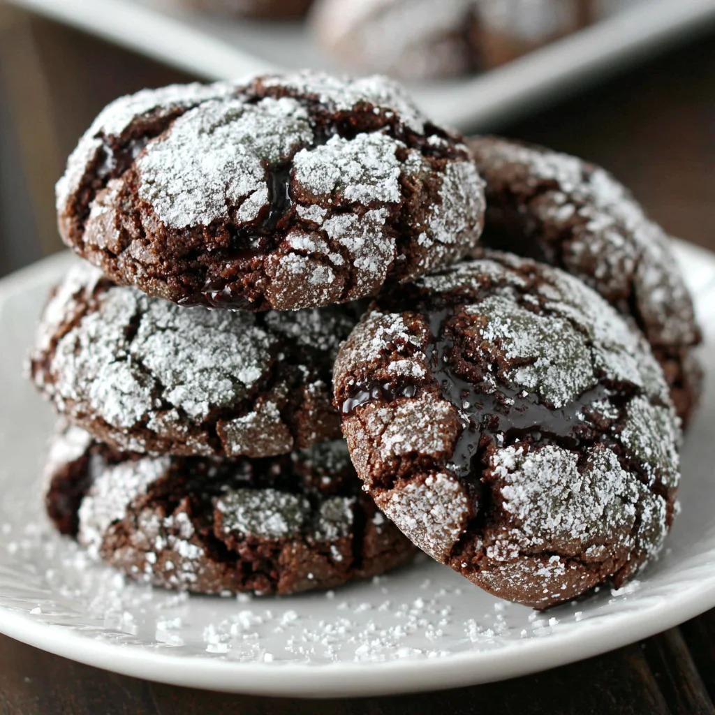 Chocolate Gooey Butter Cookies