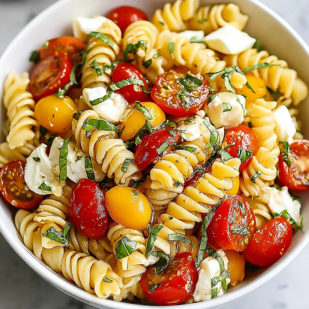 Creamy Caprese Pasta Salad: A Summertime Delight
