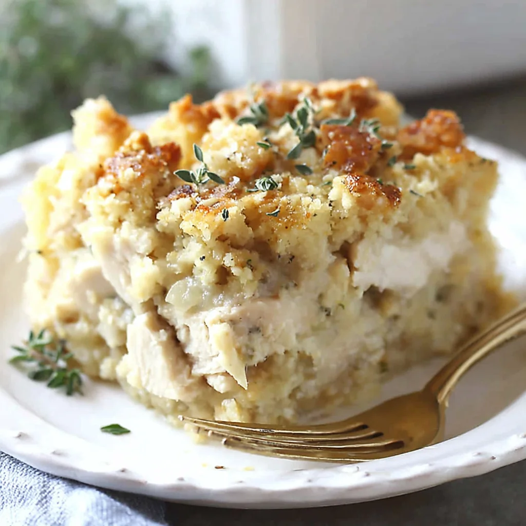 Creamy Chicken and Stuffing Casserole