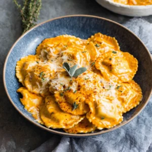Creamy Pumpkin Ravioli