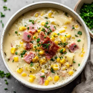Easy Ham and Corn Chowder