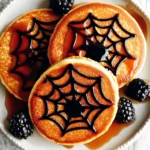 Halloween Spider Pancakes