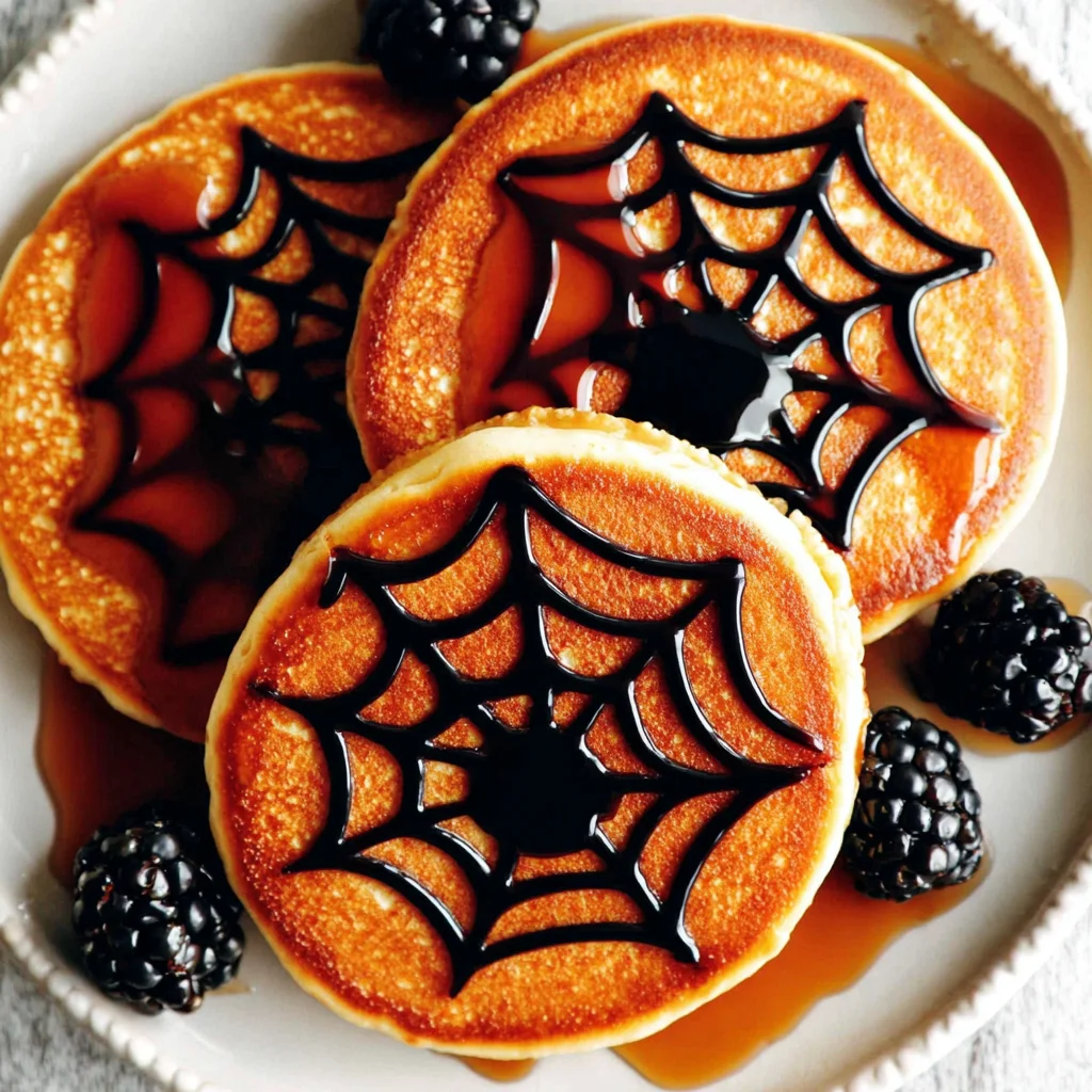 Halloween Spider Pancakes: A Spooky Delight for Your Halloween Feast