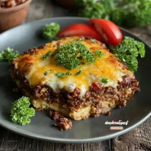 Low-Carb Bacon Cheeseburger Casserole