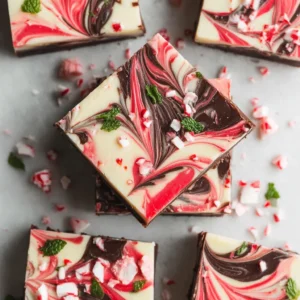Peppermint Swirl Fudge