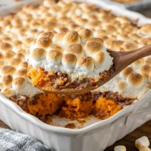 Sweet Potato Casserole with Marshmallows