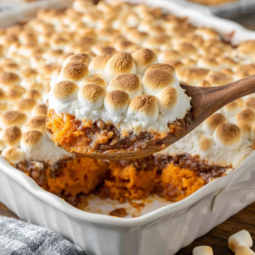 Sweet Potato Casserole with Marshmallows