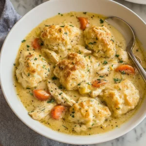 Chicken and Dumplings with Biscuits