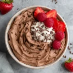 Chocolate Cream Cheese Fruit Dip