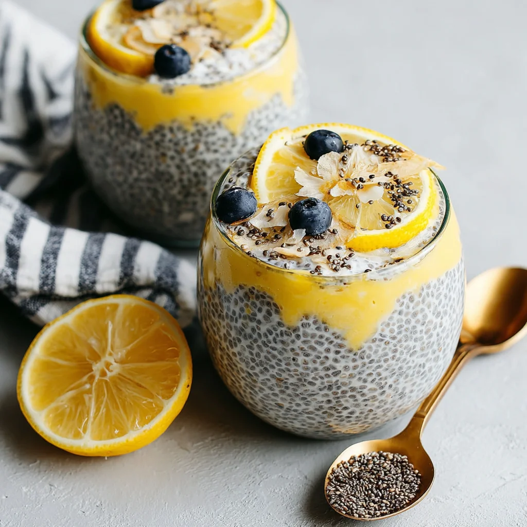 Lemon Cream Chia Pudding