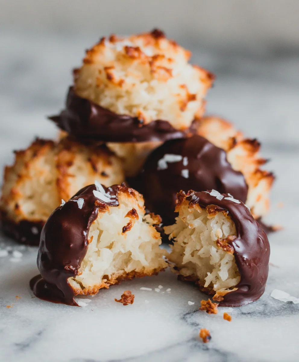Chocolate Covered Macaroons