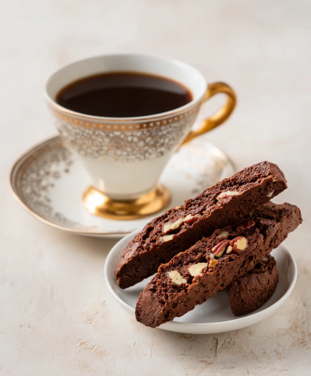 Double Chocolate Pecan Biscotti