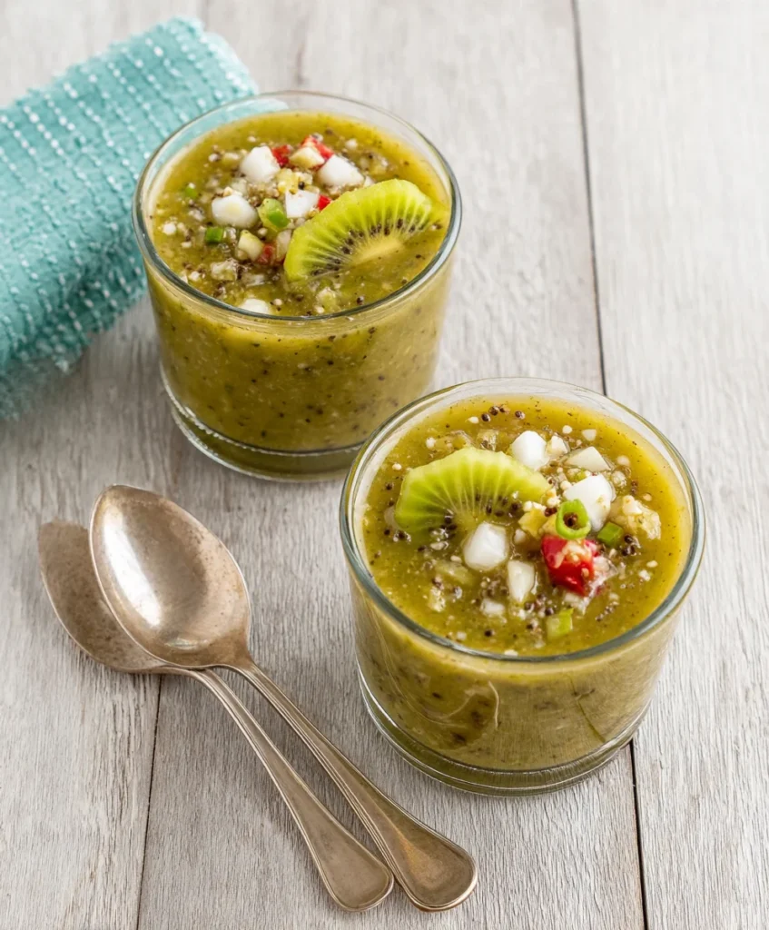 Kiwi and Green Chile Gazpacho
