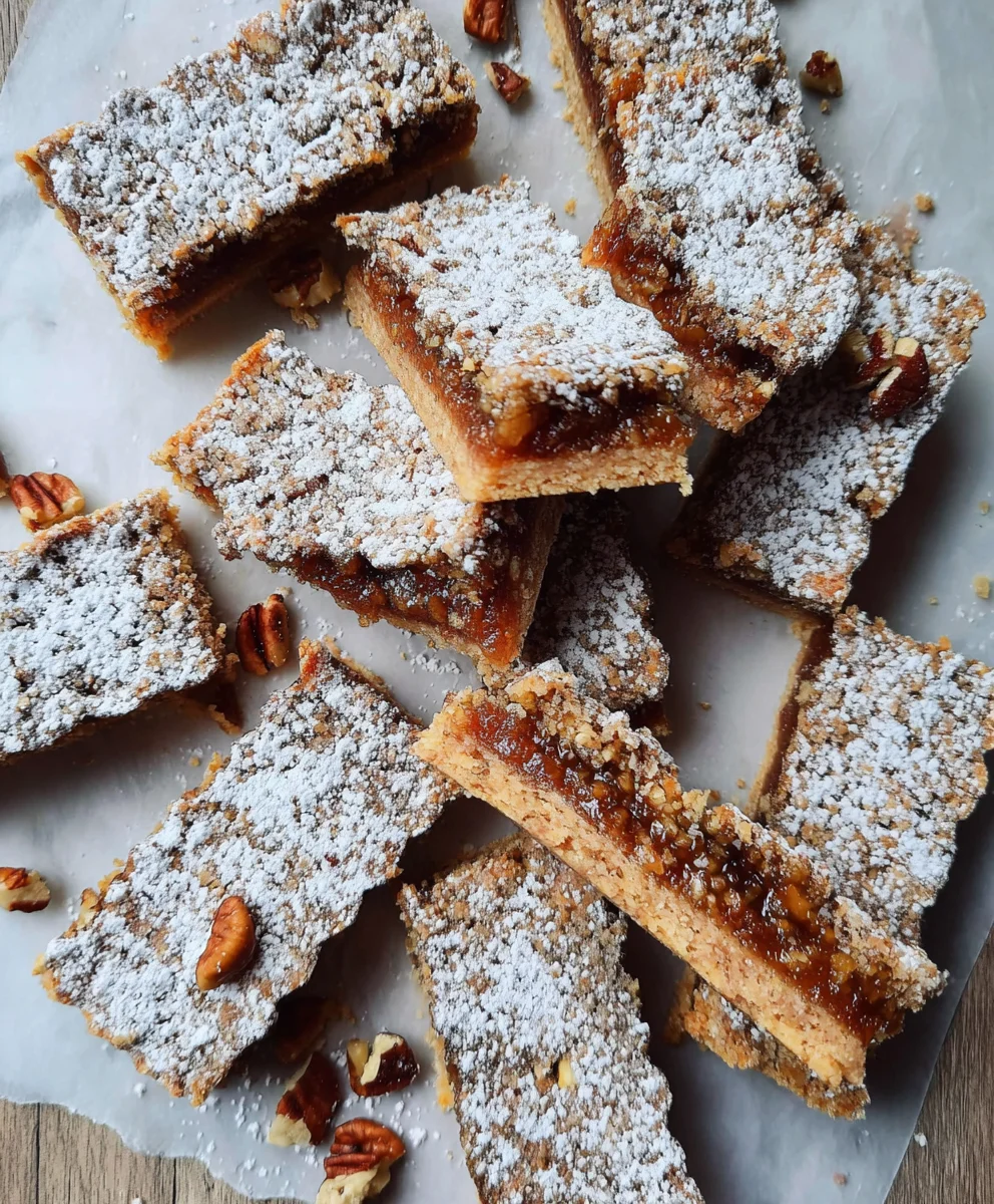 Pecan Linzer Bars