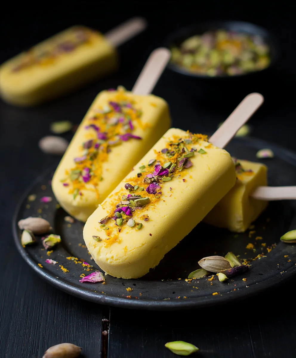 Pistachio and Saffron Kulfi