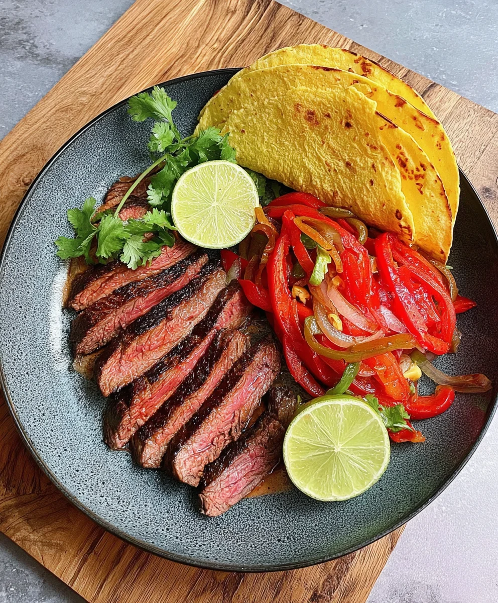 Steak fajitas