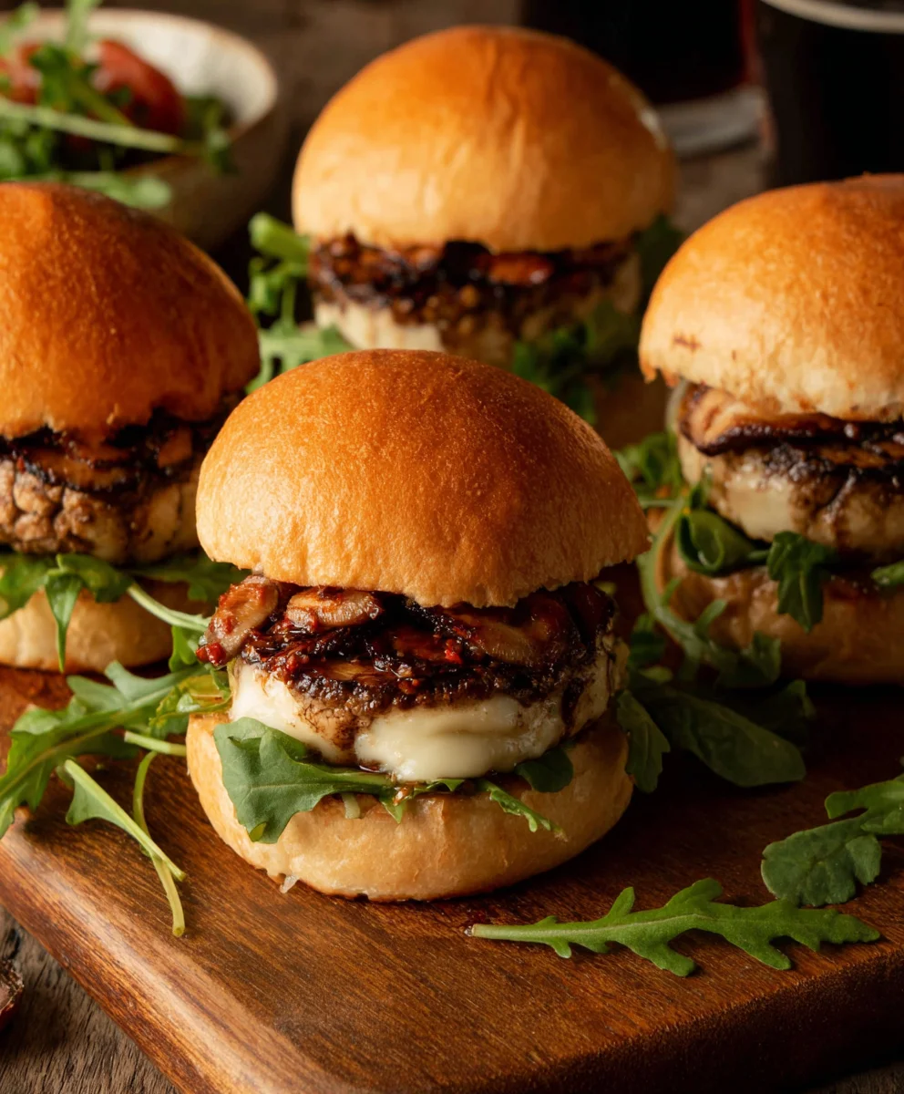 Swiss Mushroom Burgers